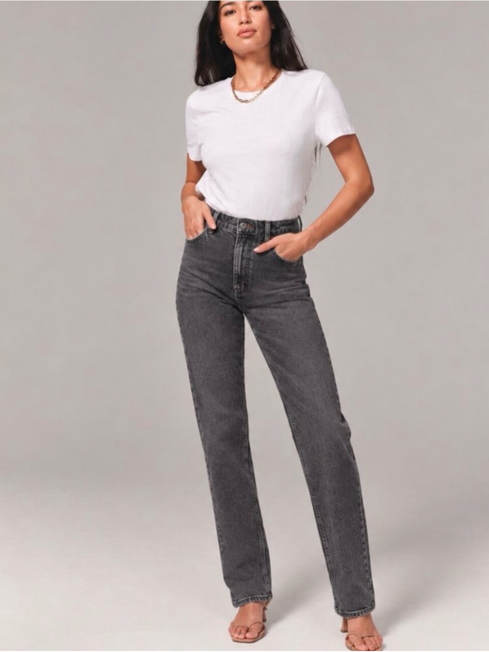 Abercrombie & Fitch The 90s Straight Ultra High Rise Jeans 26/2R classic preppy
